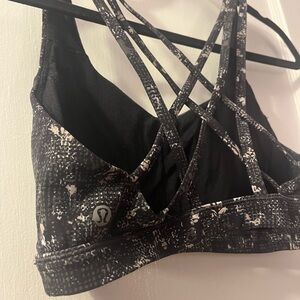 Lululemon Patterned Strappy Sports Bra